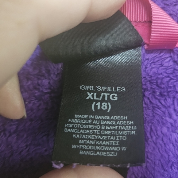 Kids North Face Terricloth like jacket size xl (18) - Picture 6 of 16